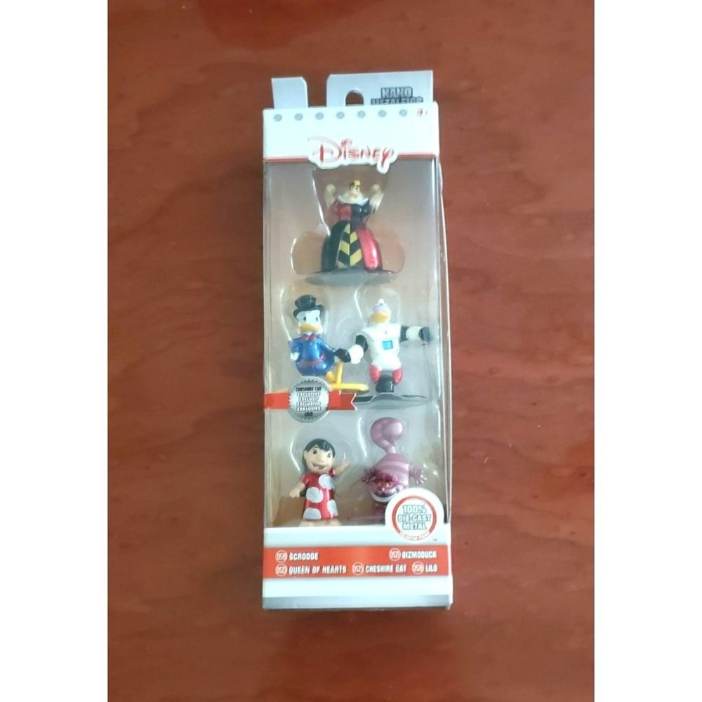 Disney Nano Metalfigs Die-Cast Metal Collector Figurine 5 Pack Lilo, Scrooge, Ch